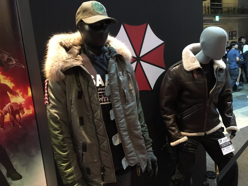 Capcom showed off its expensive replica jackets that are available for purchase.